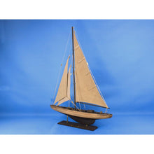 Handcrafted Model Ships Wooden Rustic Enterprise Limited Model Sailboat Decoration 27 R-Enterprise-30