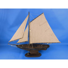 Handcrafted Model Ships Wooden Rustic Newport Sloop Model Sailboat Decoration 30" R-Newport-Sloop-30
