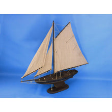 Handcrafted Model Ships Wooden Rustic Newport Sloop Model Sailboat Decoration 30" R-Newport-Sloop-30