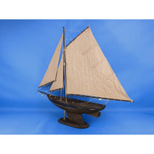Handcrafted Model Ships Wooden Rustic Newport Sloop Model Sailboat Decoration 30" R-Newport-Sloop-30
