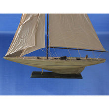 Handcrafted Model Ships Wooden Rustic Intrepid Model Sailboat Decoration 60 R -Intrepid60