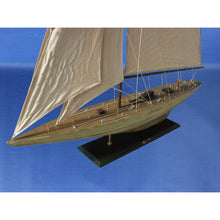 Handcrafted Model Ships Wooden Rustic Intrepid Model Sailboat Decoration 60 R -Intrepid60