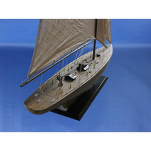 Handcrafted Model Ships Wooden Rustic Intrepid Model Sailboat Decoration 60 R -Intrepid60