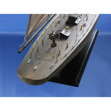 Handcrafted Model Ships Wooden Rustic Intrepid Model Sailboat Decoration 60 R -Intrepid60