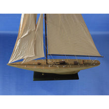 Handcrafted Model Ships Wooden Rustic Intrepid Model Sailboat Decoration 60 R -Intrepid60