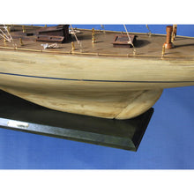 Handcrafted Model Ships Wooden Rustic Intrepid Model Sailboat Decoration 60 R -Intrepid60