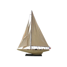 Handcrafted Model Ships Wooden Rustic Intrepid Model Sailboat Decoration 60 R -Intrepid60