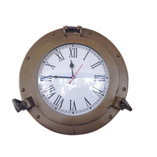 Handcrafted Model Ships Antique Brass Decorative Ship Porthole Clock 12" WC-1445-12-AN