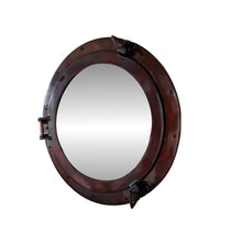 Handcrafted Model Ships Antique Copper Decorative Ship Porthole Mirror 20" MC-1965-20 AC - M