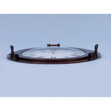 Handcrafted Model Ships Antique Copper Deluxe Class Porthole Clock 20" WC-1447-20-AC