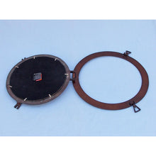 Handcrafted Model Ships Antique Copper Deluxe Class Porthole Clock 20" WC-1447-20-AC
