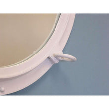 Handcrafted Model Ships Gloss White Decorative Ship Porthole Window 24 White Porthole - 24 - W
