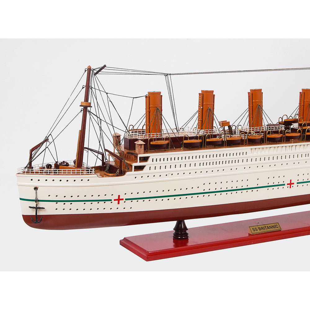 SS Britannic Painted Medium Cruiseship Model - C062 - Old Modern