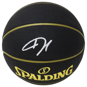 Schwartz Sports Giannis Antetokounmpo Signed Spalding Elevation Black NBA BasketballANTBSK203