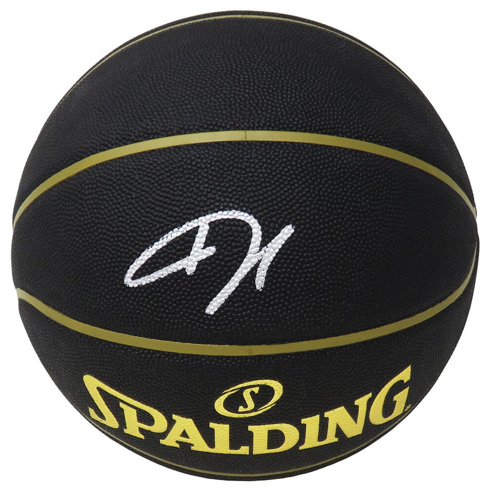 Schwartz Sports Giannis Antetokounmpo Signed Spalding Elevation Black NBA BasketballANTBSK203