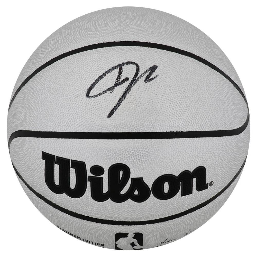 Schwartz Sports Giannis Antetokounmpo Signed Wilson Platinum Full Size NBA BasketballANTBSK208