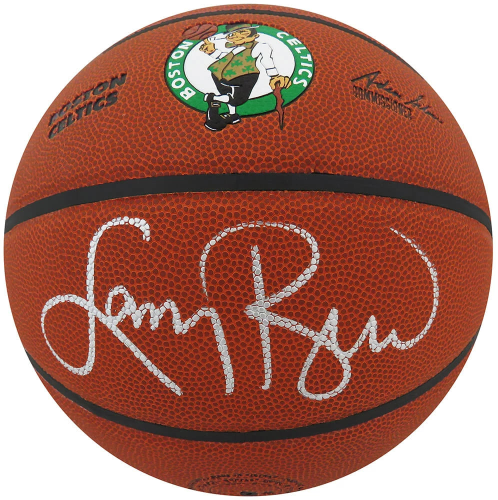 Schwartz Sports Larry Bird signed Wilson Boston Celtics logo NBA basketball BIRBSK221