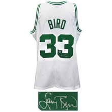 Schwartz Sports Larry Bird Signed Boston Celtics White Mitchell & Ness NBA Swingman Jersey BIRJRY210