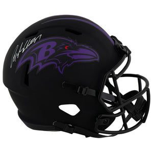 Schwartz Sports Anquan Boldin Signed Baltimore Ravens Eclipse Riddell Full Size Speed Replica HelmetBOLREP300
