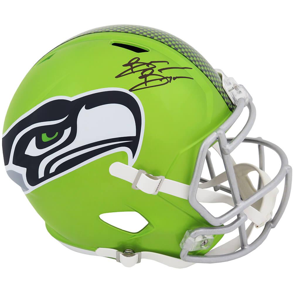 Schwartz Sports Brian Bosworth Signed Seattle Seahawks FLASH Riddell Full Size Speed Replica HelmetBOSREP317