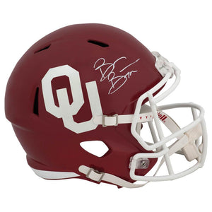 Schwartz Sports Brian Bosworth Signed Oklahoma Sooners Riddell Full Size Speed Replica HelmetBOSREP318