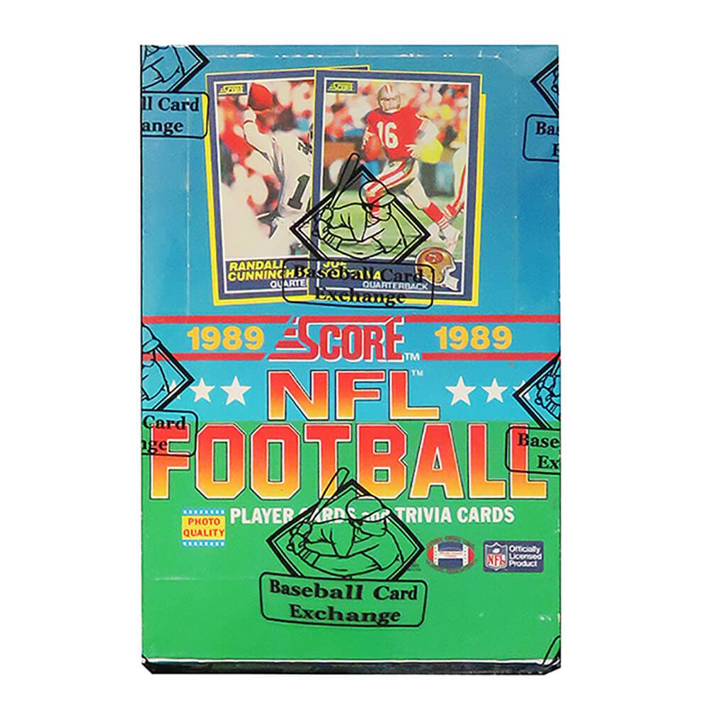 Schwartz Sports 1989 Score Football Unopened Wax Box BBCE Sealed Wrapped - 36 PacksBX389SWE1
