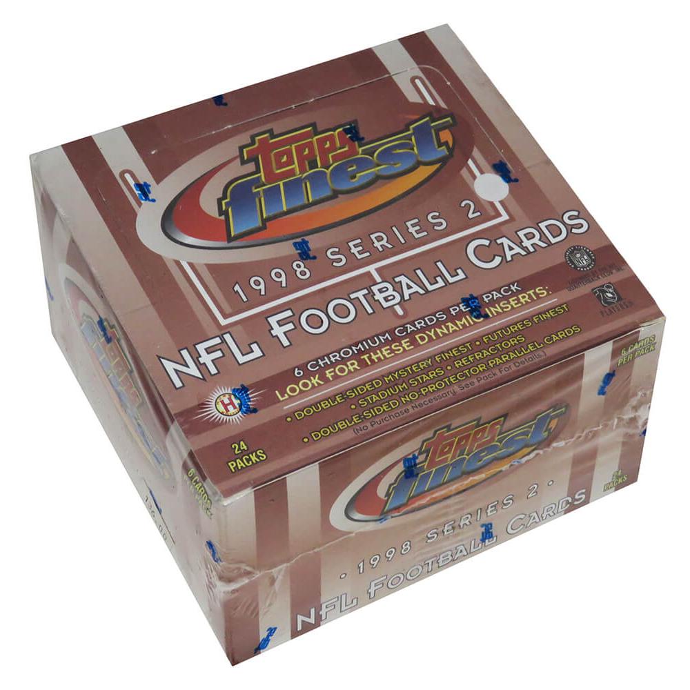 Schwartz Sports 1998 Topps Finest Series 2 Football Unopened Factory Sealed Hobby Box - 24 PacksBX398FHF2