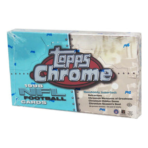 Schwartz Sports 1998 Topps Chrome Football Factory Sealed Unopened Hobby Box - 24 Packs (Manning/Moss RC???)BX398THF1