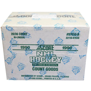 Schwartz Sports 1990 Score Canadian Bilingual Hockey Factory Sealed Case (BBCE Wrapped) (20 Boxes)BX4C90SWF