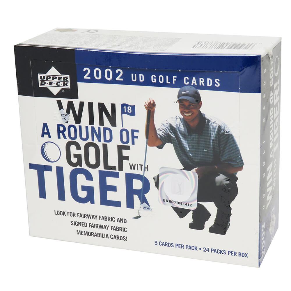 Schwartz Sports 2002 Upper Deck Golf Green Grass Edition Factory Sealed Box 24 Packs - (Mickelson RC??)BX502UHF1