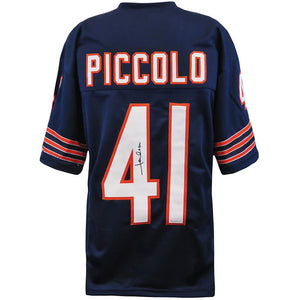 Schwartz Sports James Caan Signed Navy T/B 'Piccolo #41' Custom Football JerseyCAAJRY502