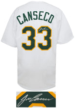 Schwartz Sports Jose Canseco Signed White Custom Baseball Jersey CANJRY105