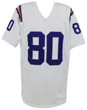 Schwartz Sports Cris Carter Signed White Throwback Custom Football Jersey CARJRY307