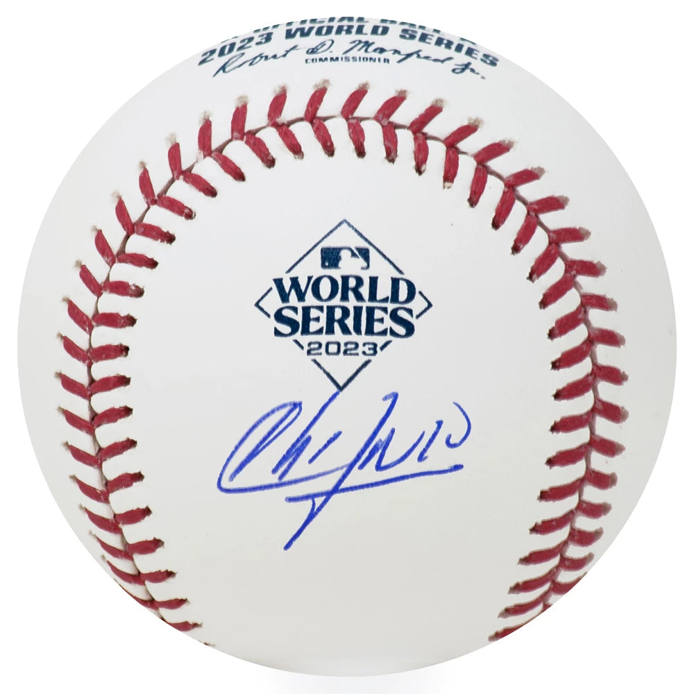 Schwartz Sports Aroldis Chapman Signed Rawlings Official 2023 World Series Baseball CHABSB103