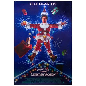 Schwartz Sports Chevy Chase Signed 'Christmas Vacation' 27x40 F/S Movie PosterCHAPST526