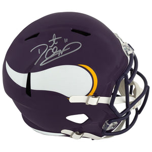 Schwartz Sports Daunte Culpepper Signed Minnesota Vikings Throwback Riddell Full Size Speed Replica HelmetCULREP307