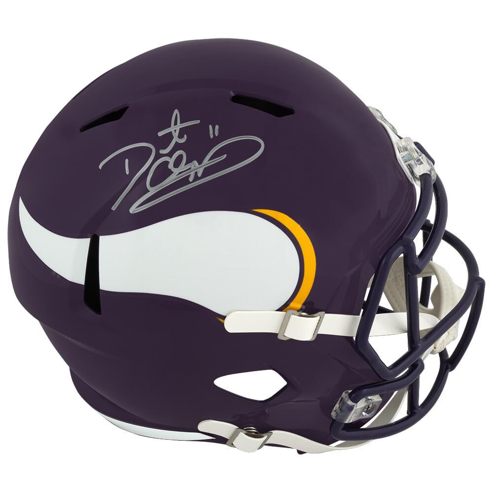 Schwartz Sports Daunte Culpepper Signed Minnesota Vikings Throwback Riddell Full Size Speed Replica HelmetCULREP307