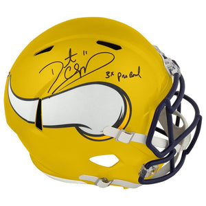 Schwartz Sports Daunte Culpepper Signed Minnesota Vikings FLASH Riddell Full Size Speed Replica Helmet w/3x Pro BowlCULREP309