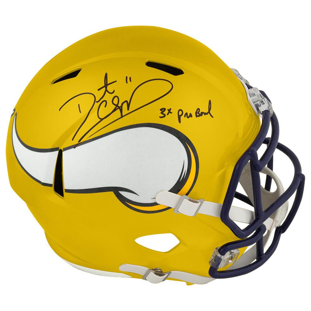 Schwartz Sports Daunte Culpepper Signed Minnesota Vikings FLASH Riddell Full Size Speed Replica Helmet w/3x Pro BowlCULREP309