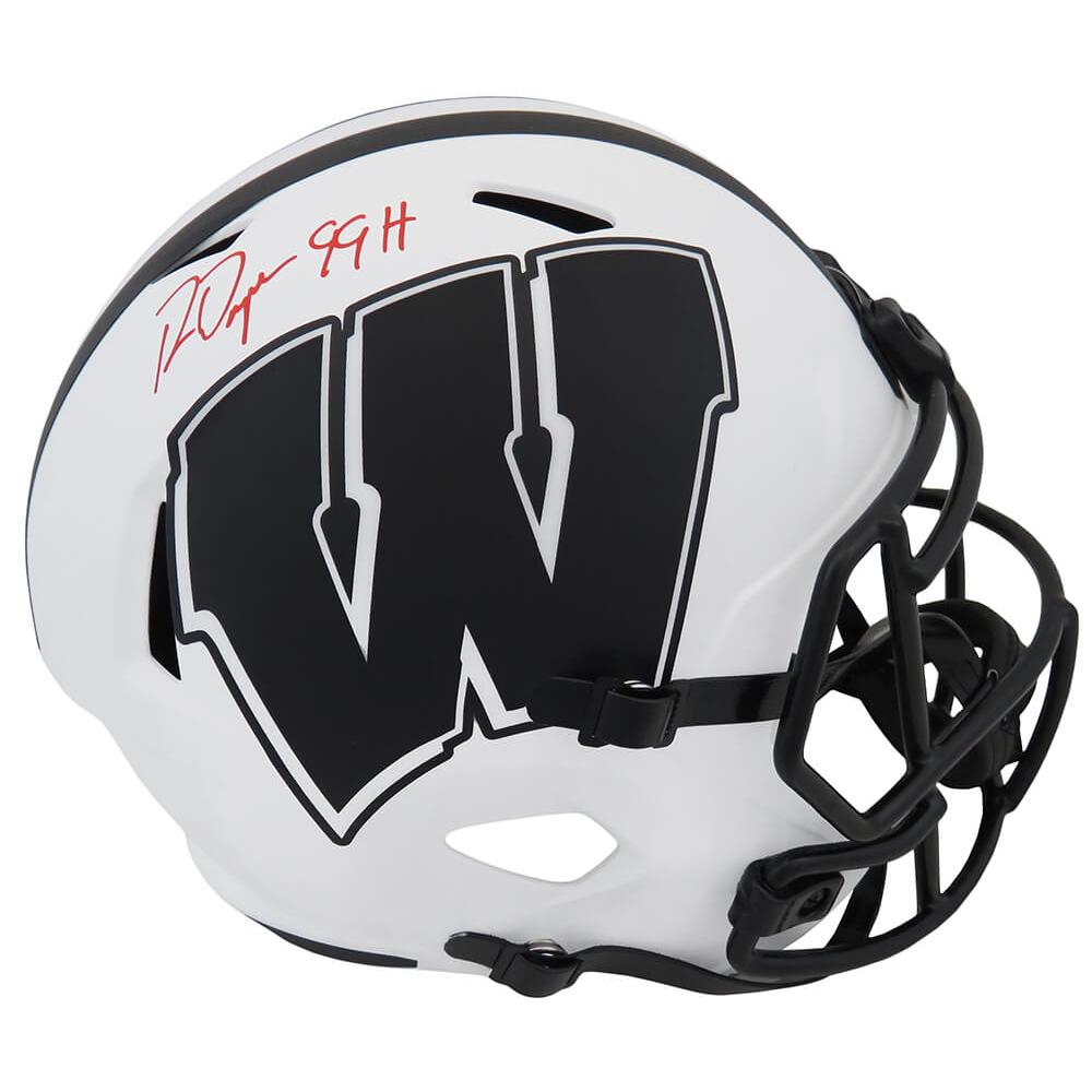 Casque authentique Riddell 2024 Slate Alternate Speed des Wisconsin Badgers Casque authentique Riddell 2024 Slate Alternate Speed des Wisconsin Badgers