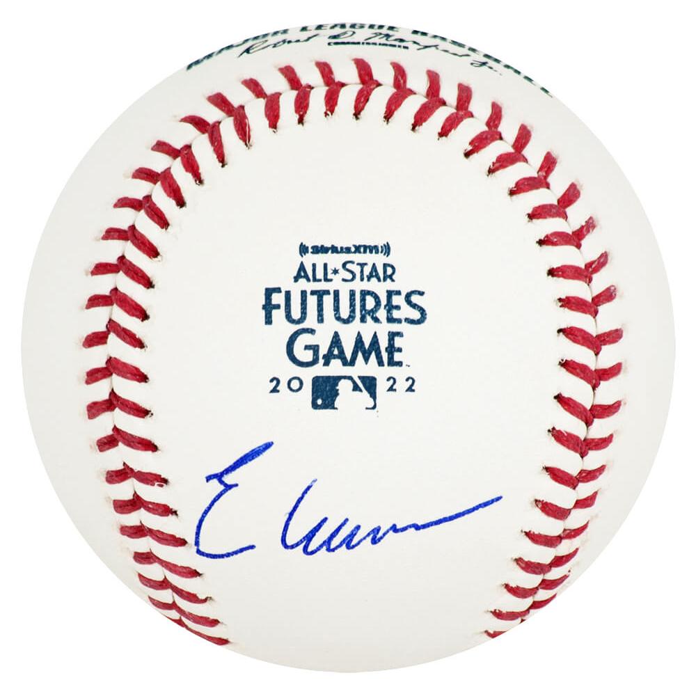 Schwartz Sports Elly De La Cruz Signed Rawlings 2022 Futures Game Logo Baseball - (Beckett)DELBSB101