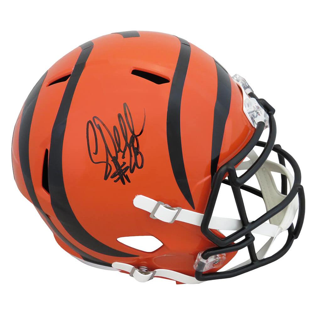 Schwartz Sports Corey Dillon Signed Cincinnati Bengals Riddell Full Size Speed Replica HelmetDILREP308