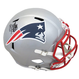 Schwartz Sports Corey Dillon Signed New England Patriots Riddell Full Size Speed Replica HelmetDILREP310