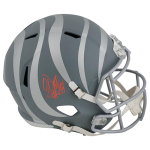 Schwartz Sports Corey Dillon Signed Cincinnati Bengals SLATE Riddell Full Size Speed Replica HelmetDILREP313