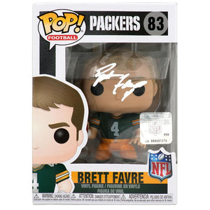 Schwartz Sports Brett Favre Signed Green Bay Packers NFL Legends Funko Pop Doll #83 - (Favre Holo)FAVFUN300