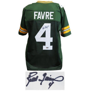 Schwartz Sports Brett Favre Signed Green Custom Jersey (Favre Hologram)FAVJRY304