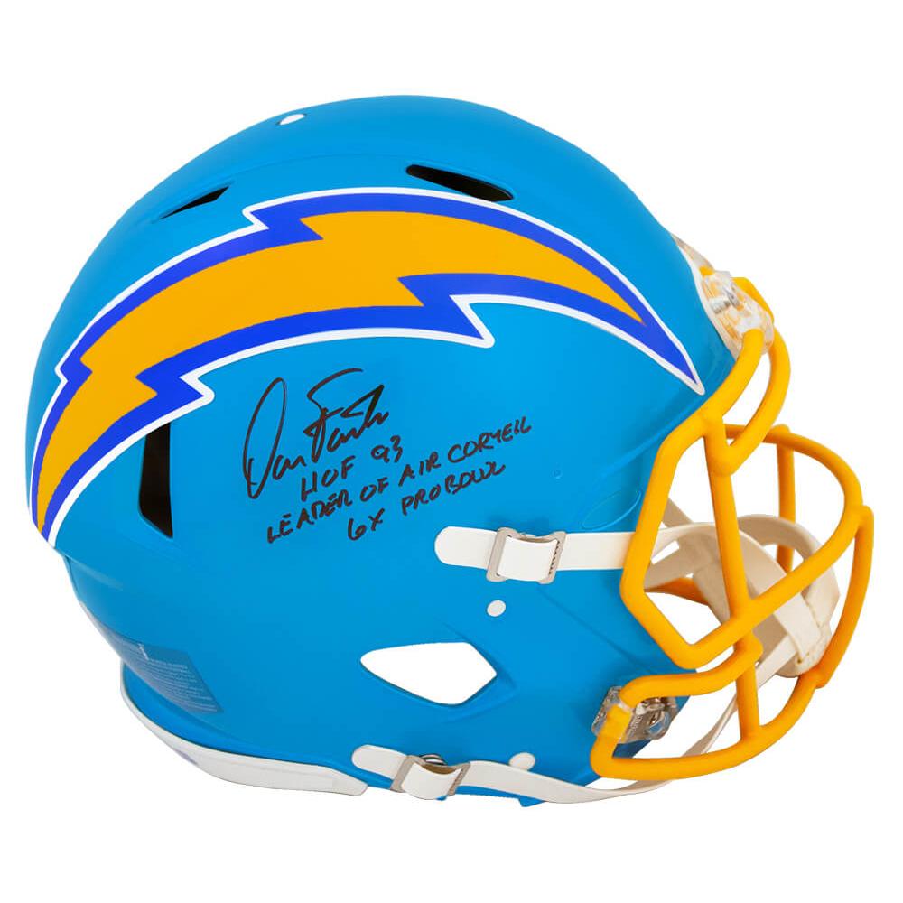Schwartz Sports Dan Fouts Signed Chargers FLASH Riddell Full Size Authentic ProLine Speed Helmet w/3-InscriptionsFOUPRO300