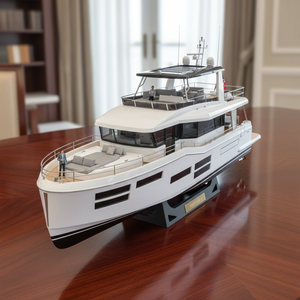 French Beneteau Grand Trawler 62 (Trawler Series) 30 Inches Ship Model - CM367 - Old Modern