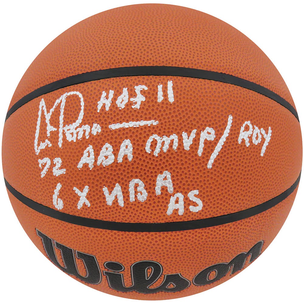 Schwartz Sports Artis Gilmore Signed Wilson Indoor/Outdoor NBA Basketball w/72 ABA MVP-ROY, 6x NBA AS, HOF'11 GILBSK212