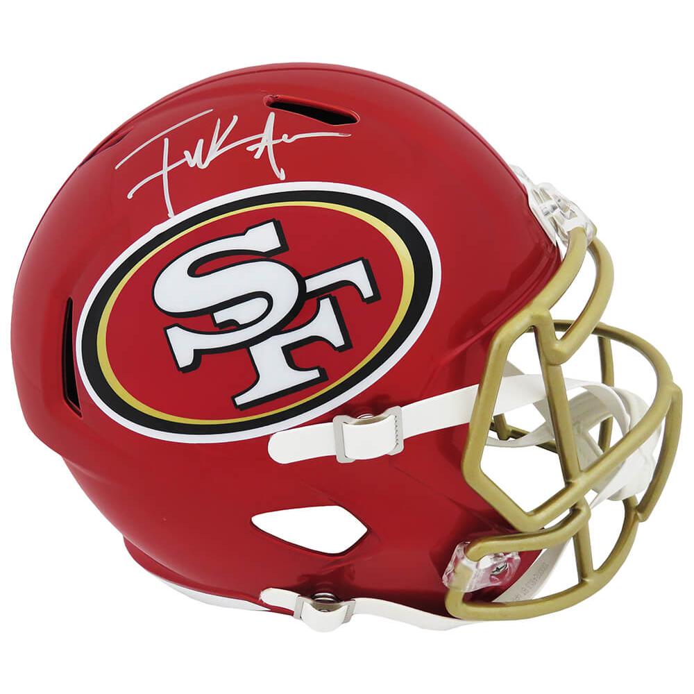 Schwartz Sports Frank Gore Signed San Francisco 49ers FLASH Riddell Full Size Speed Replica HelmetGORREP308